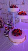 Entremet rond fleuri 8 parts - Parfums au choix 