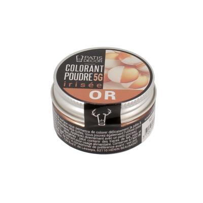 Colorant en poudre doré PATISDECOR