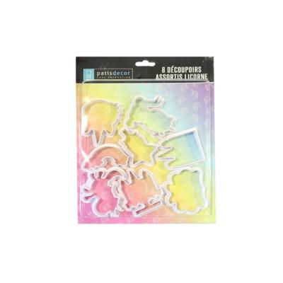 Découpoirs licorne assortis (x8)