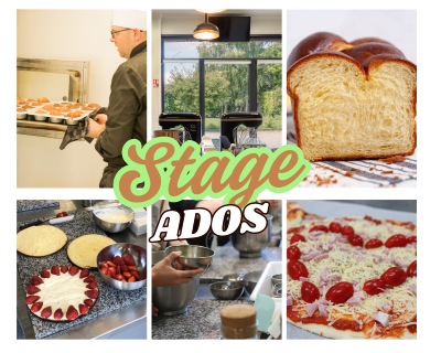 *2 PLACES DISPOS* Stage #2 orientation pâtisserie Ado12-18 ans / Brioche / Fraisier / Pizza (Repas incl.)  / Mardi 22 juillet 2025 / 9h00 - 17h00