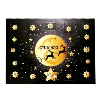 Calendrier de l'avent à personnaliser - Moule à chocolats de Noël / Couleur noir