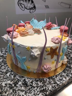Layer cake sirène -  Déco spéciale 10 à 20 personnes