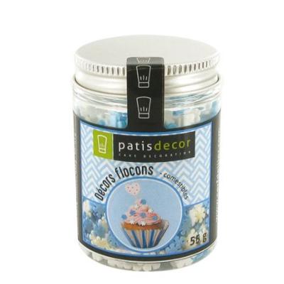 Reine des neiges/ Décors Flocons de neige comestibles Patisdécor (55 g)