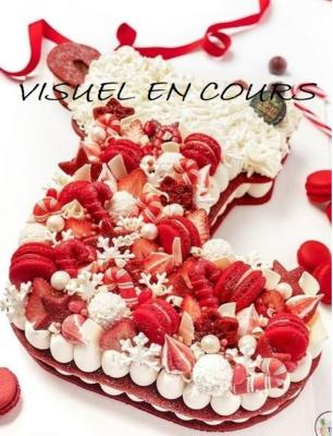 * Dessert de fêtes * Botte de Noël façon Number Cake 10 parts Spéculos