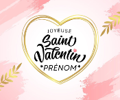 *Saint Valentin* Coeur façon Number Cake 3 Chocolats (de 2 à 4 parts) + Personnalisation prénom offerte