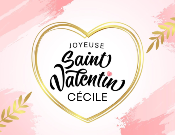 * Saint Valentin * Coffret de 10 Macarons assortis + 1 OFFERT + personnalisation prénom offerte  