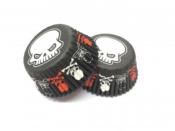Caissettes cupcakes Halloween squelette (x 50)