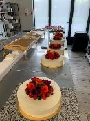 Entremet rond fleuri 8 parts - Parfums au choix 