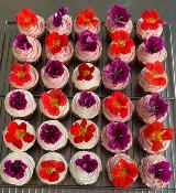 Cupcakes fleuris - 10 pièces cérémonie 
