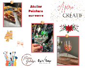 NOUVEAU // Atelier ApérO'Créatif Peinture sur verre / Mardi 2 décembre 2025 / 19h -20h30