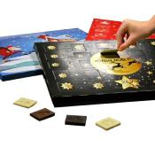 Calendrier de l'avent à personnaliser - Moule à chocolats de Noël / Couleur noir