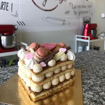 *Bonne fête Mamie* Coeur gourmand façon Number Cake 3 Chocolats (de 2 à 6 parts)