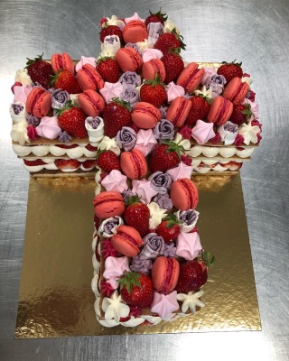Croix Number Cake  - Fraisier de 10 à 16 parts