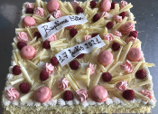 Entremet  - Framboise & Vanille "Déco Gourmande" de 6 à 20 personnes 