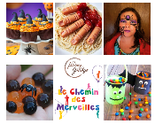  *COMPLET* Stage thme " Halloween" Enfant  6-13 ans / Atelier Ptisserie/Cuisine+ 1 atelier cratif - Repas du midi sur place incl. / Mardi 31 octobre 2023 / 9h30-16h00