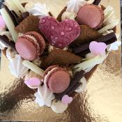*Bonne fête Mamie* Coeur gourmand façon Number Cake Spéculos (de 2 à 6 parts)