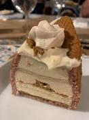 * Dessert de fêtes *  Bûche Mousse Spéculos Insert  Spéculos Base croustillante -  de 6 à 14 personnes 