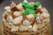 * Dessert de ftes * Couronne de Nol faon Number Cake 8 parts Spculos