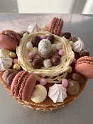 [Pâques] Nid de Pâques façon Number Cake -  Spéculos de 6 à 12 parts