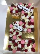 Letter ou Number Cake  - Framboise & Chocolat blanc de 10  16 parts