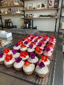 Cupcakes fleuris - 10 pièces cérémonie 