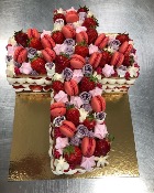 Croix Number Cake  - Fraisier de 10 à 16 parts