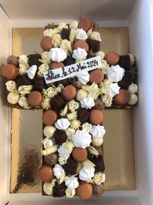 Croix Number Cake  - 3 Chocolats de 10 à 16 parts
